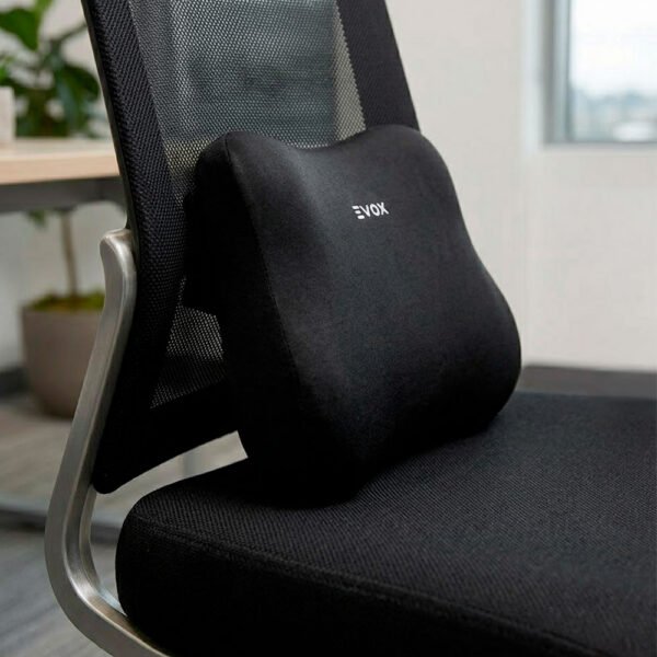 Cojín Lumbar Ergonómico Evox WR1-B Negro