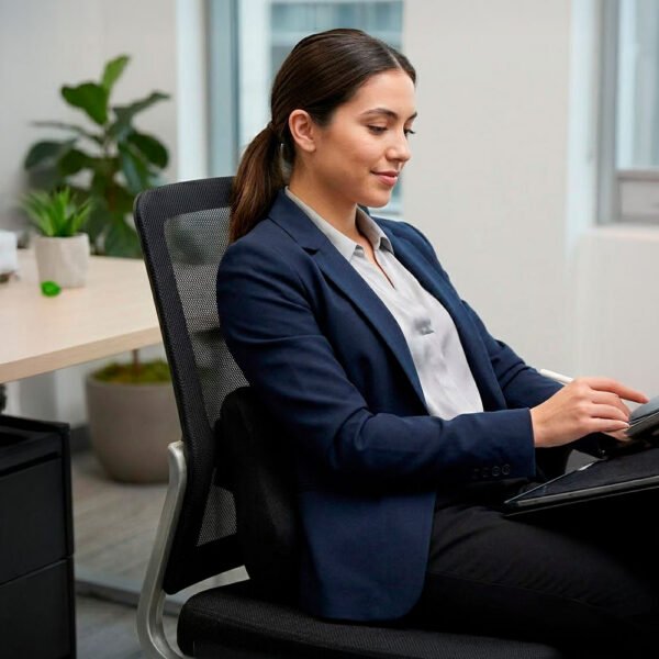 Cojín Lumbar Ergonómico Evox WR1-B Negro