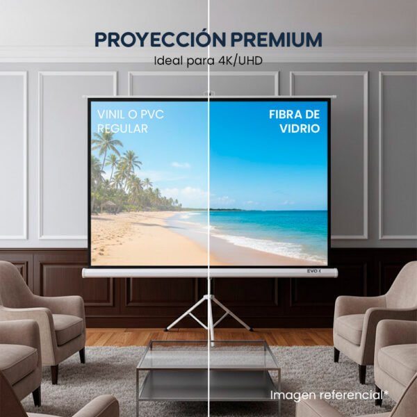 Ecran Portátil Evox de 100 Pulgadas con Trípode