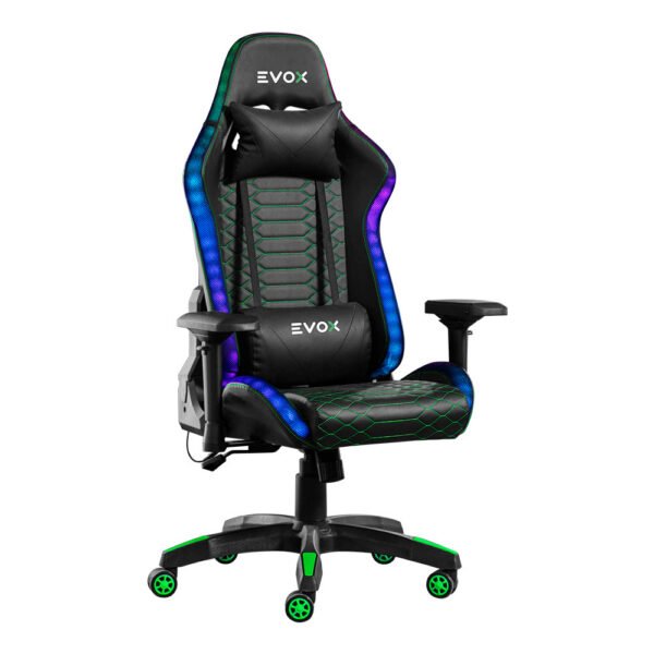 Silla Gamer Ergonómica Evox CT7014-RGB con Soporte Lumbar y Luces RGB