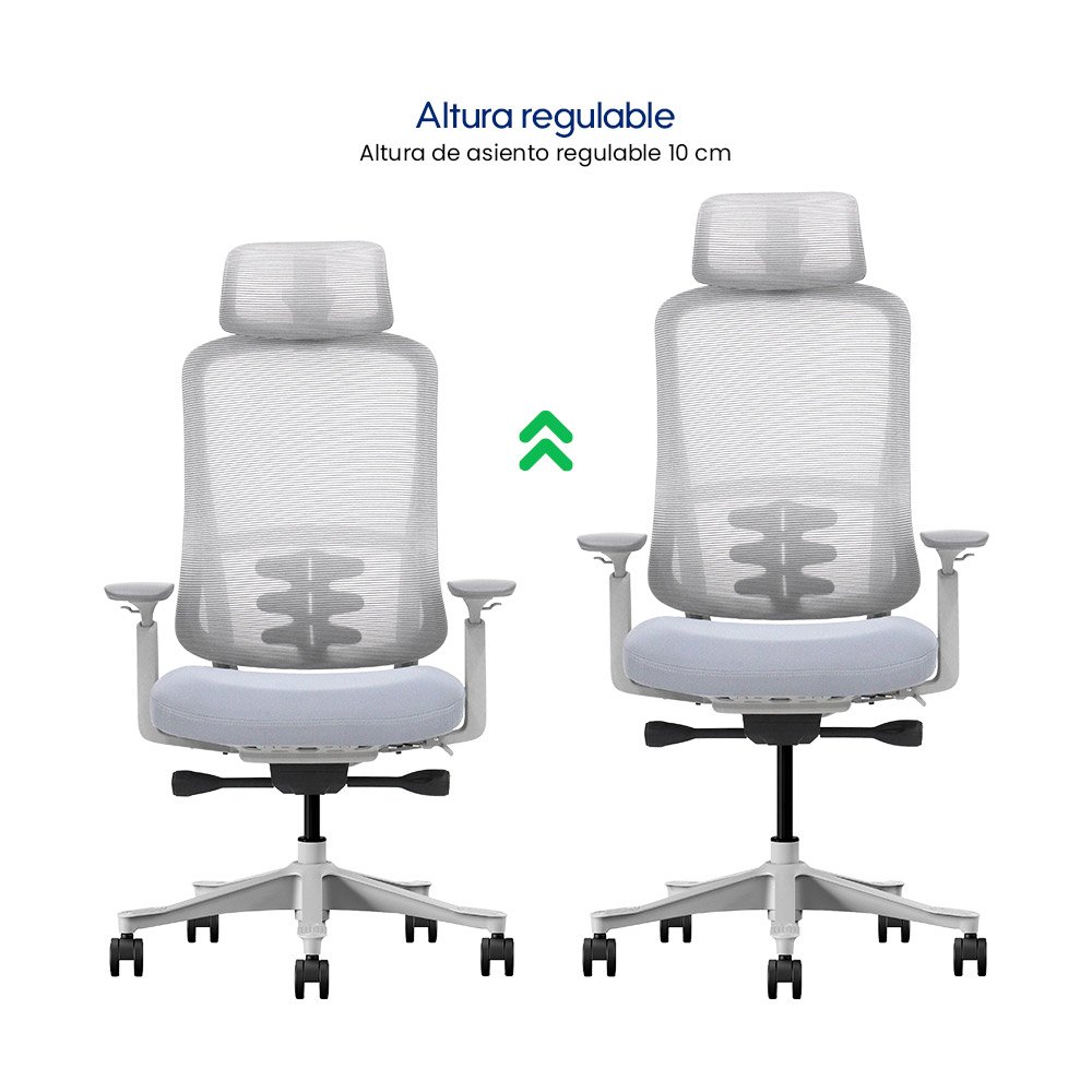APEX > Silla Ergonómica Ejecutiva con Mecanismo Autoajustable y Asiento Honeycomb Deslizante