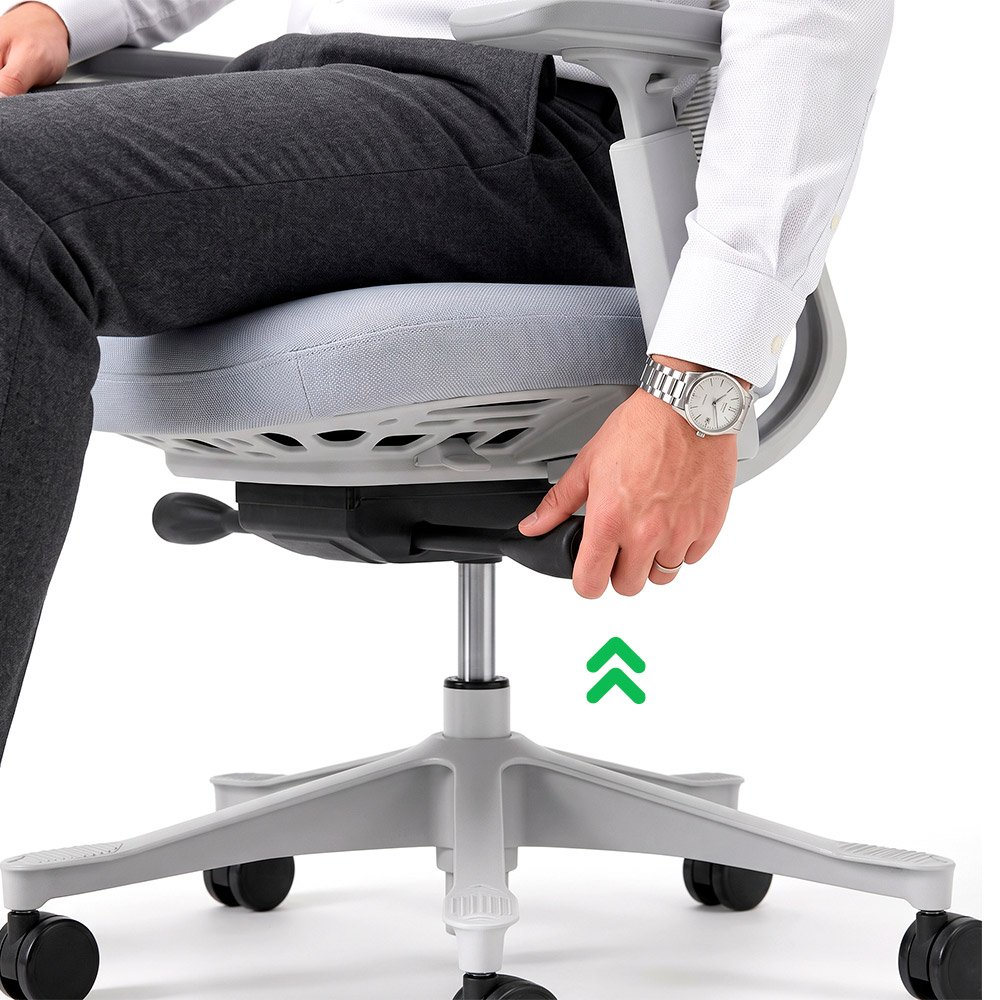Ajusta la silla a tu espacio de trabajo