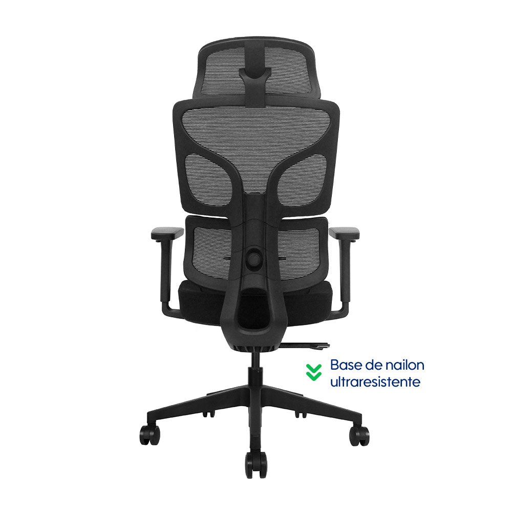 AERO > Silla de Oficina Ergonómica Silla Ejecutiva con Doble Soporte Lumbar y Asiento Deslizable