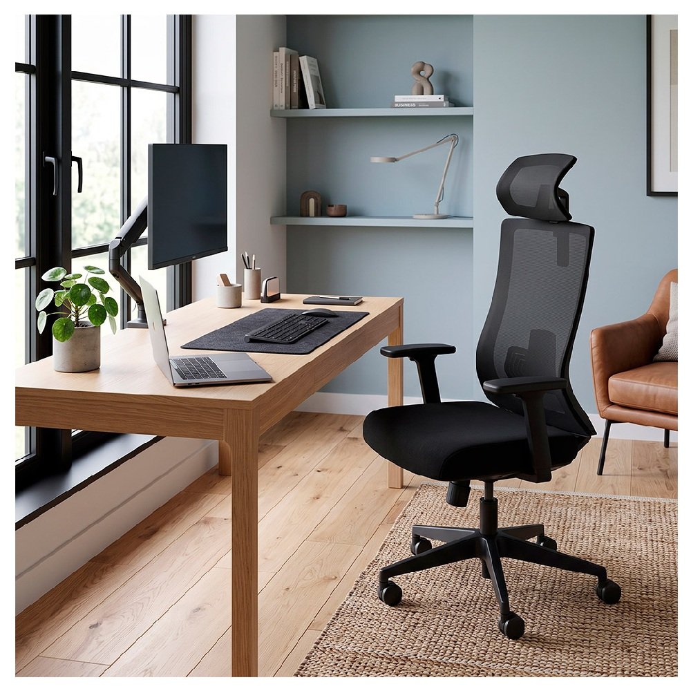 KORE > Silla Ergonómica Ejecutiva con Soporte Lumbar Ajustable y Reclinación Sincronizada