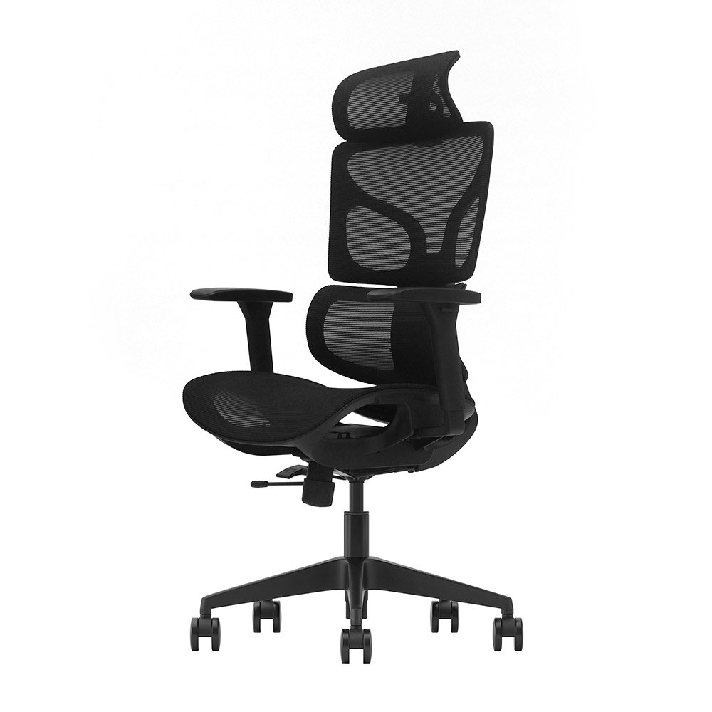 FLUX > Silla Ergonómica Ejecutiva Full Mesh con Doble Soporte Lumbar y Asiento Deslizante