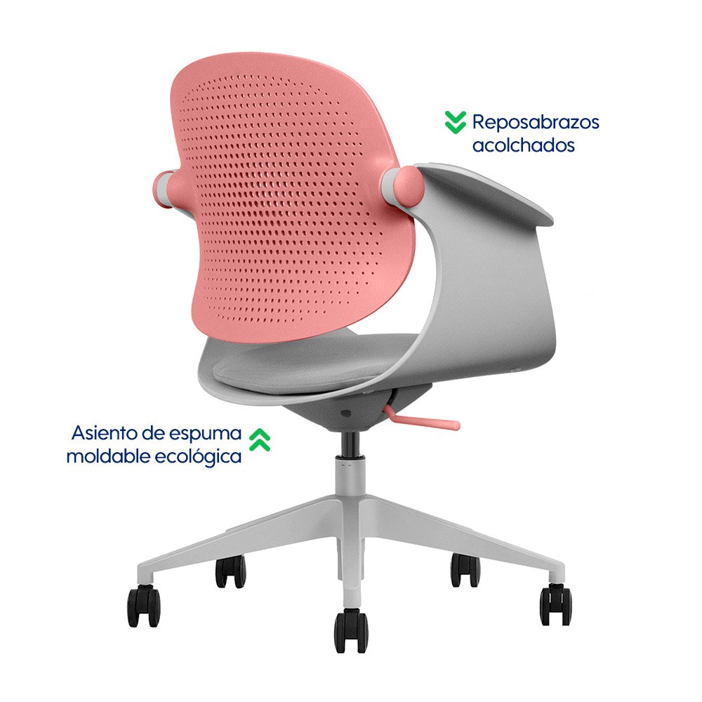 Silla Multifuncional Ergonómica Rosa