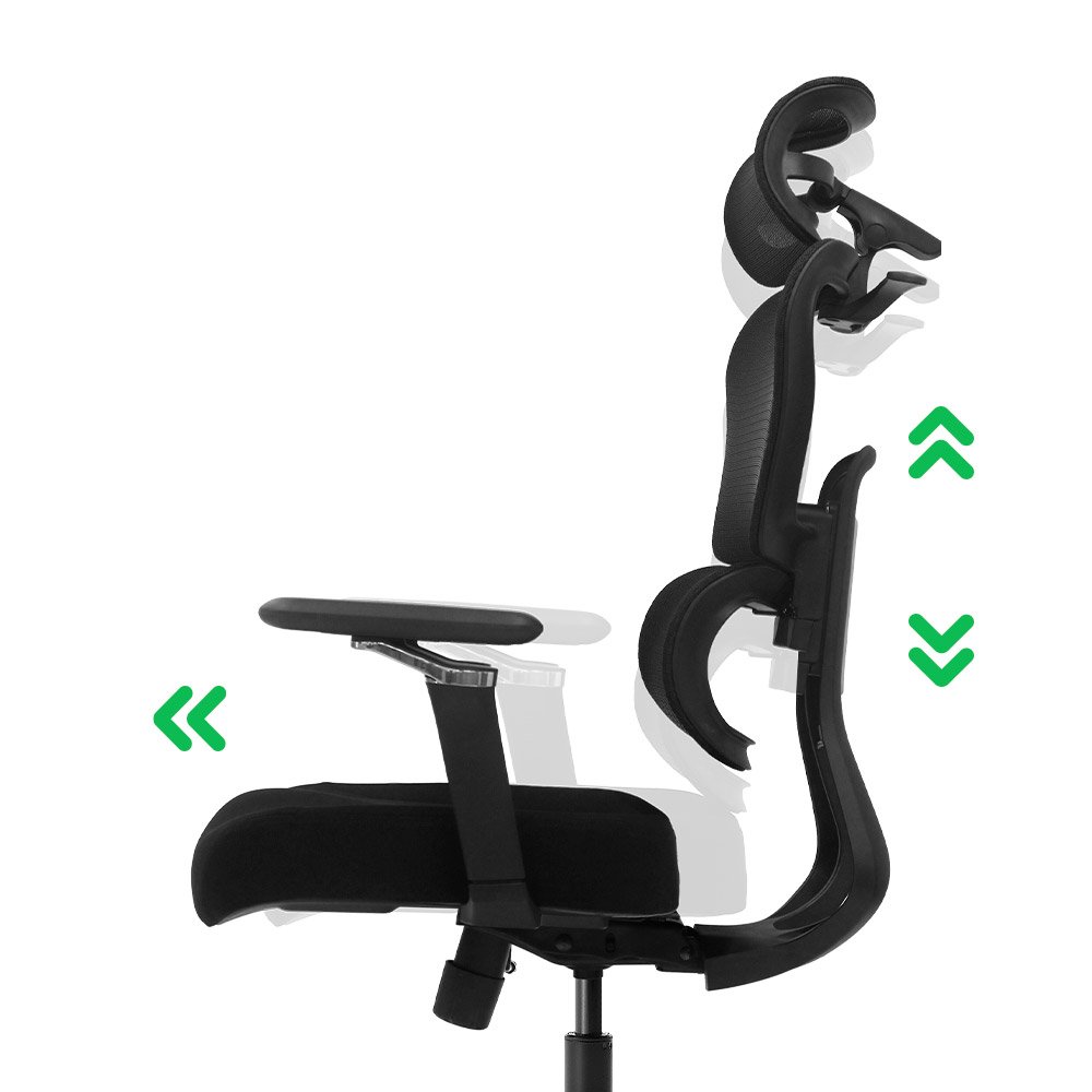 Una silla que se adapta en más de un eje