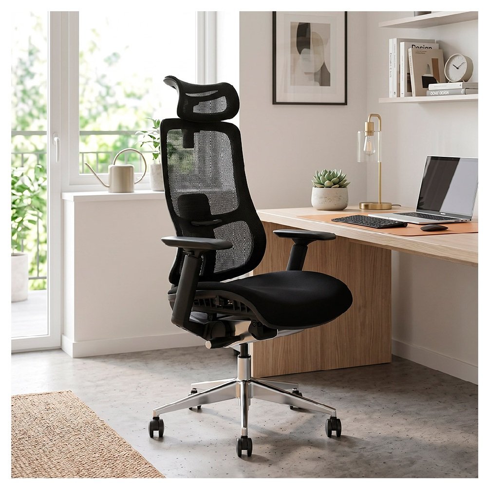 SHIFT > Silla Ergonómica Ejecutiva con Respaldo Regulable y Asiento Honeycomb Deslizante