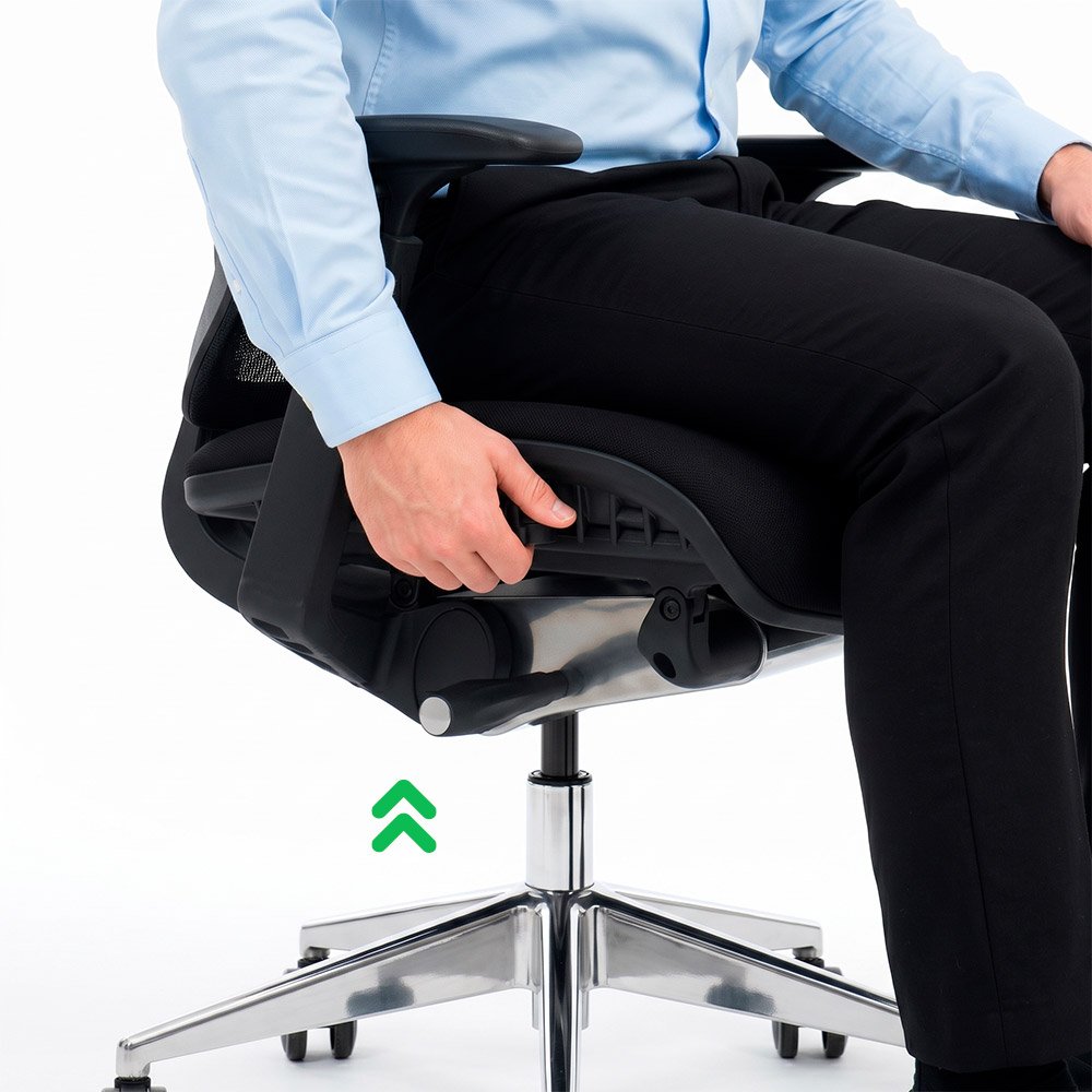 Ajusta cuánto asiento necesitas