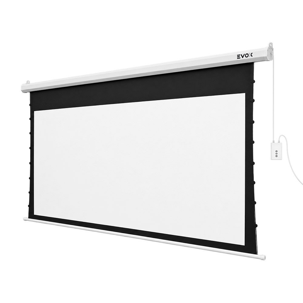 Ecran Eléctrico Tensionado Evox Pantalla de 120 Pulgadas con Fibra de Vidrio