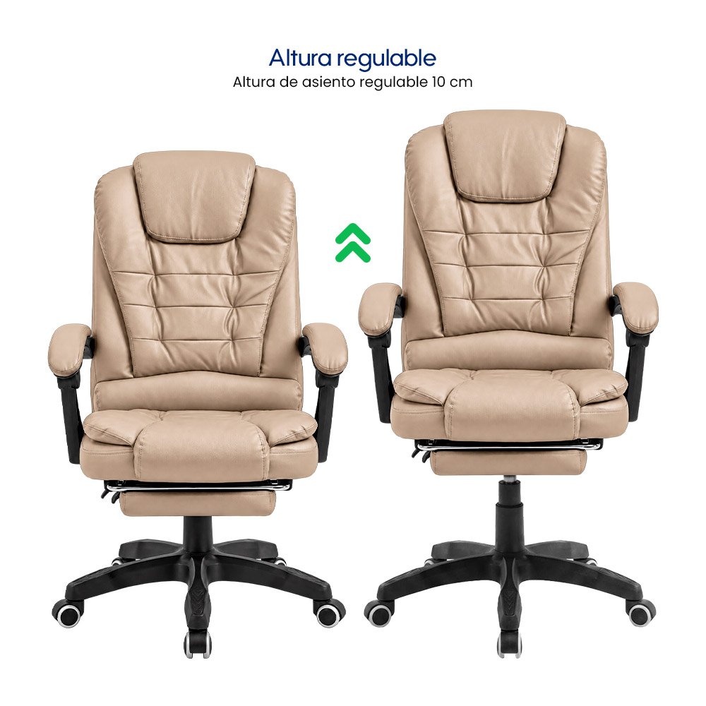 Silla Evox One C7RN Masajes Reposapiés Kaki