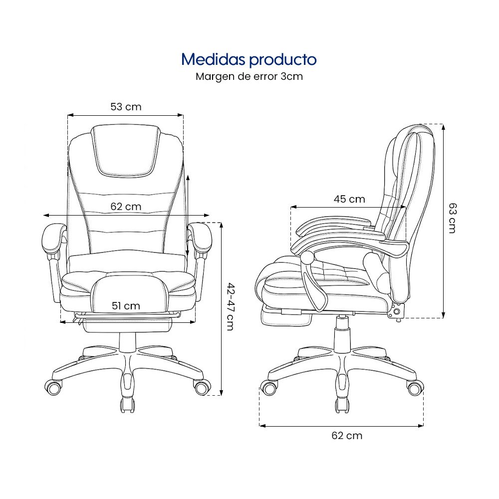 Silla Evox One C7RN Masajes Reposapiés Kaki