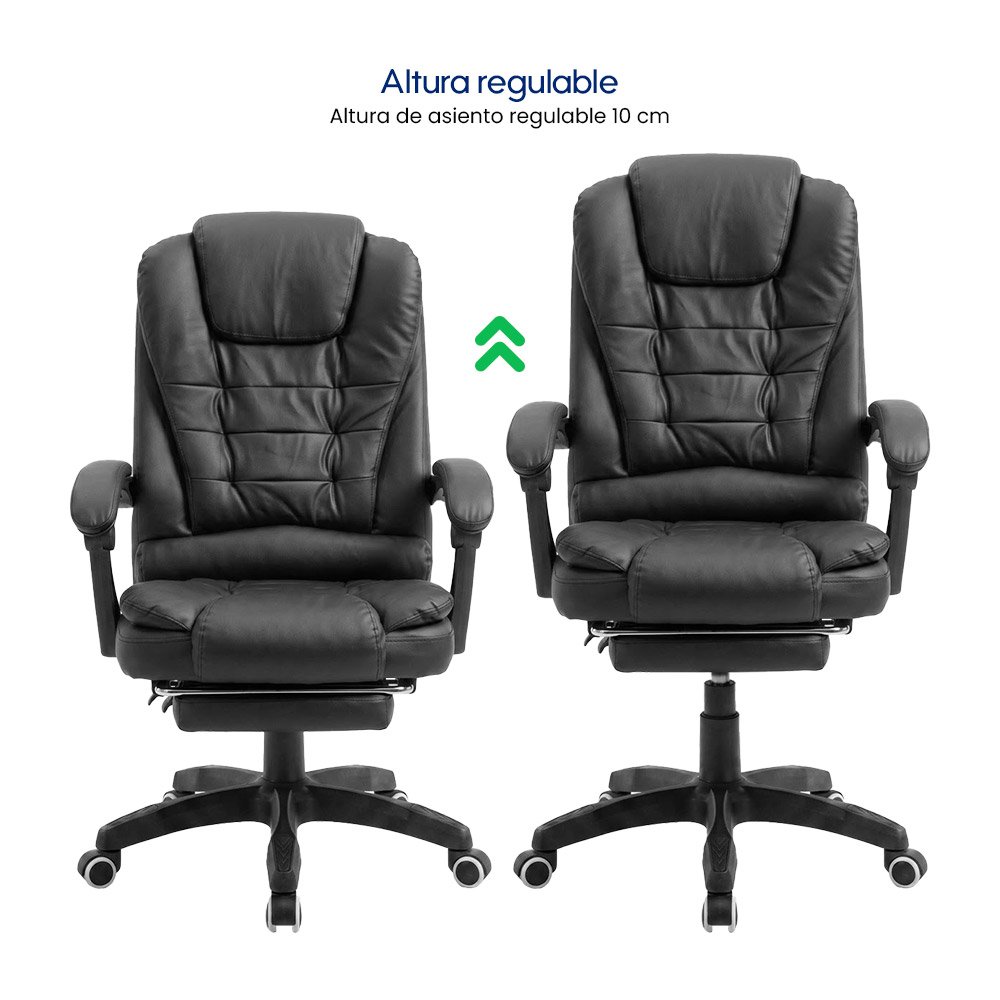 Silla Evox One C7RN Masajes Reposapiés Negro