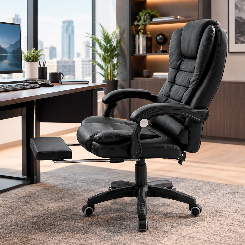 Silla Evox One C7RN Masajes Reposapiés Negro