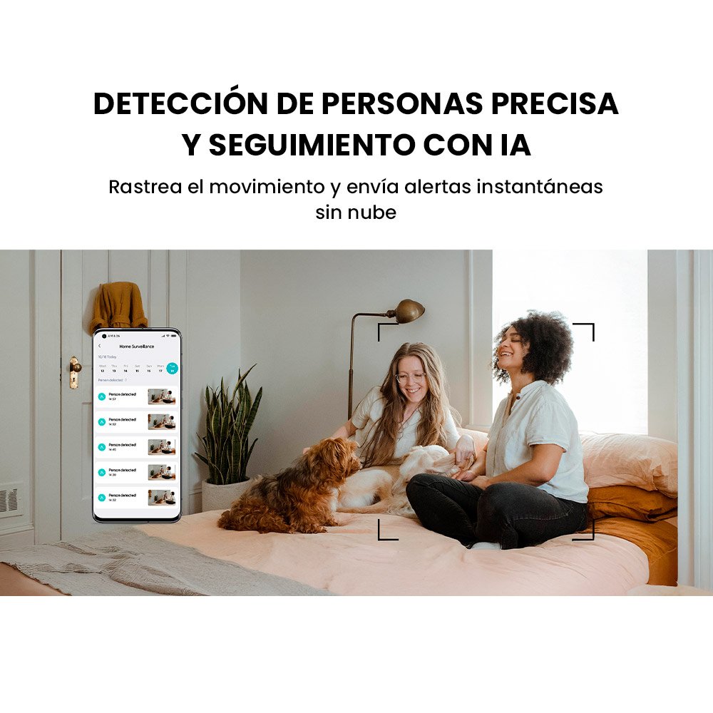Cámara Seguridad Inteligente Xiaomi C400 UHD 2.5K 4MP 360° con Funciones IA Mejoradas
