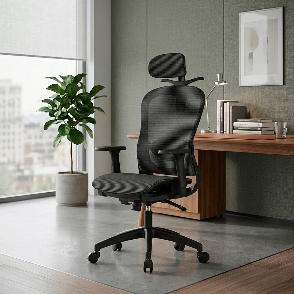 Silla de Oficina Ergonómica Evox Advance E7-B Negro