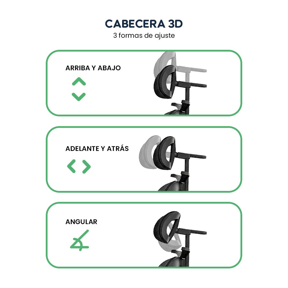 Silla de Oficina Ergonómica Evox Advance E7-B Negro