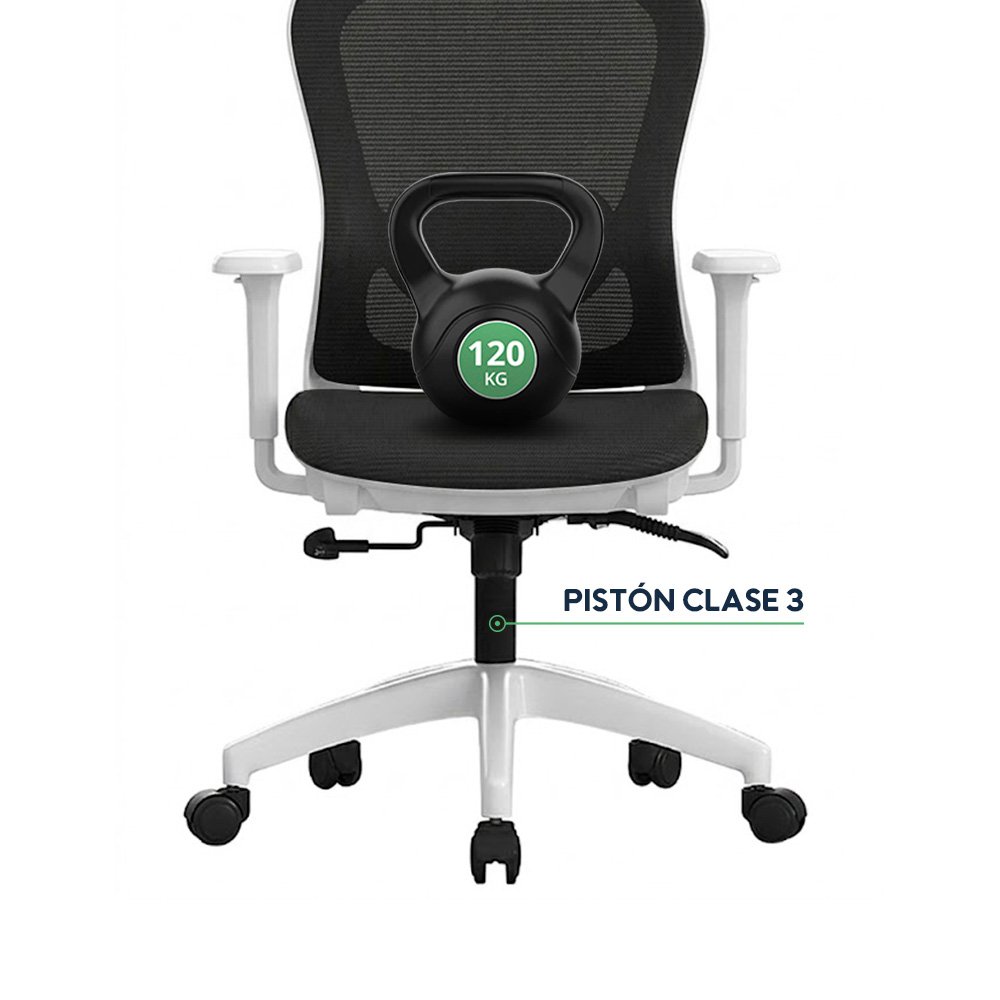 Silla de Oficina Ergonómica Evox Advance E7-W Blanco