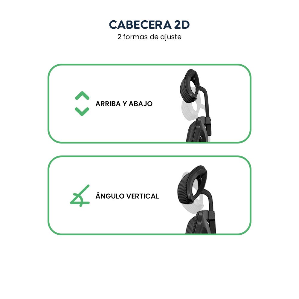 Silla de Oficina Ergonómica Evox One E3-R (CT258) con Soporte Lumbar y Reposapiés