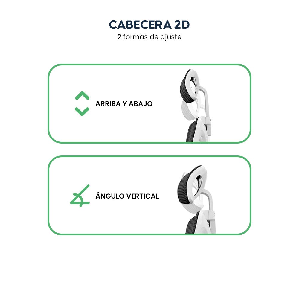 Silla de Oficina Ergonómica Evox One E3-WR (CT258) con Soporte Lumbar y Reposapiés