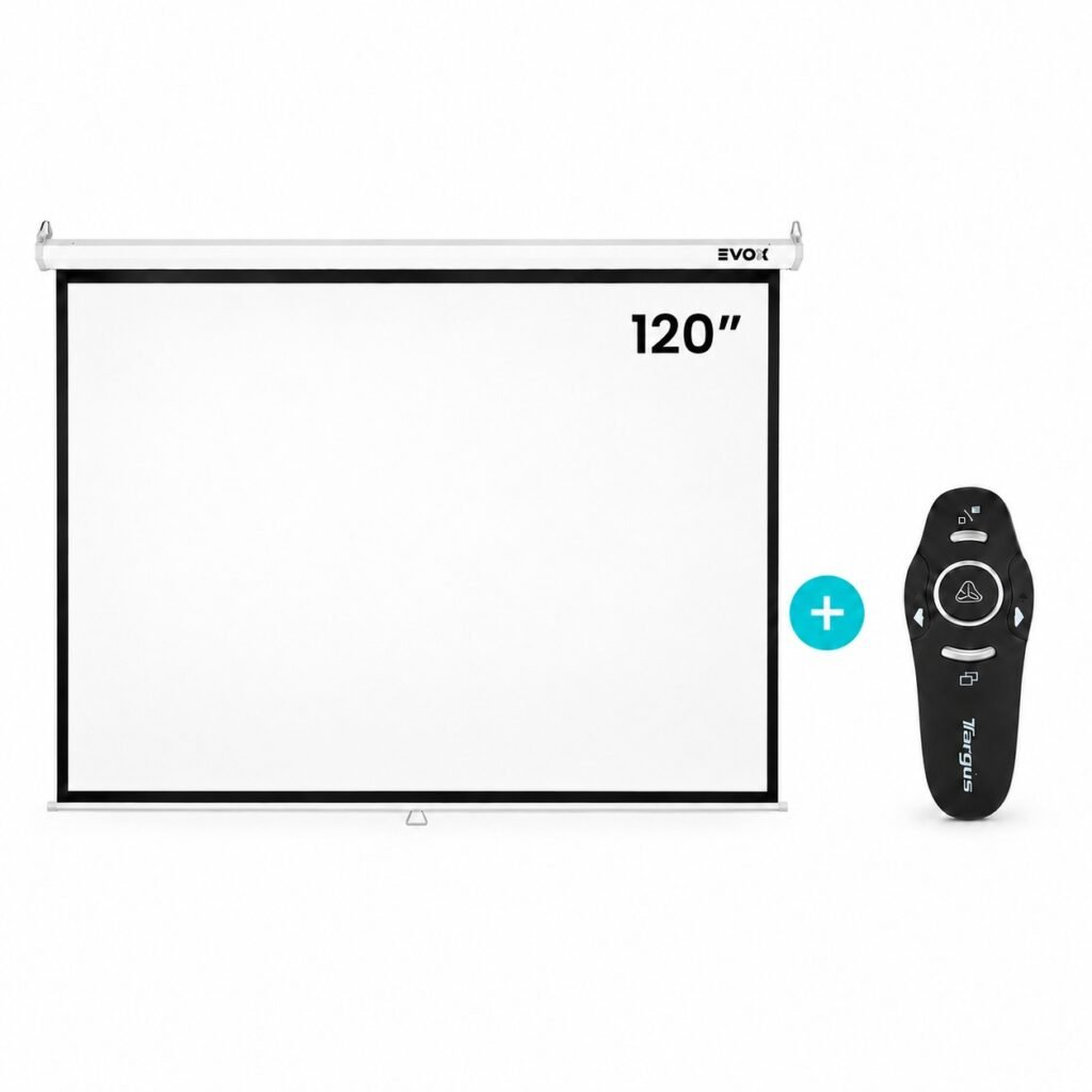 Combo Ecran Manual Evox 120”+ Presentador Targus Control Max EcoSmart